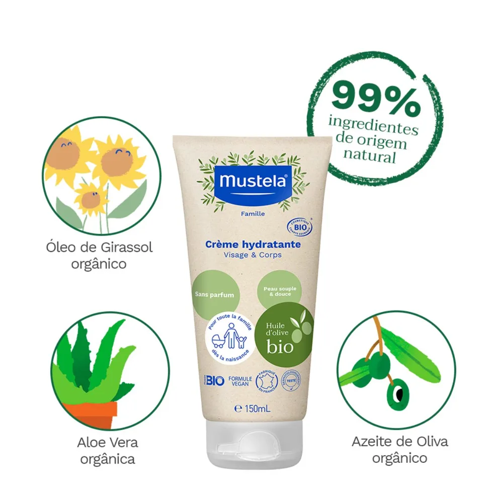 Loção Hidratante Mustela Bio Bebê Sem Perfume 150ml