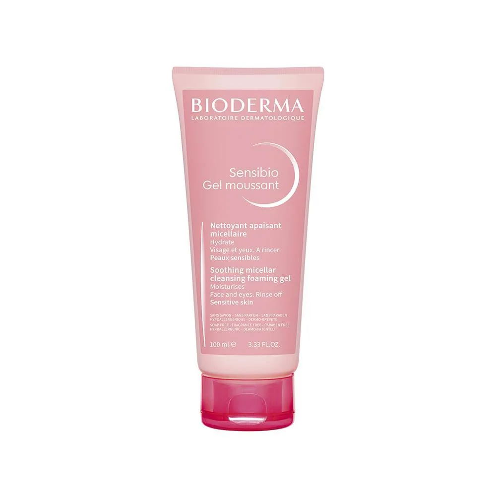 Gel de Limpeza Micelar Bioderma Sensibio Calmante e Hidratante Moussant 100ml