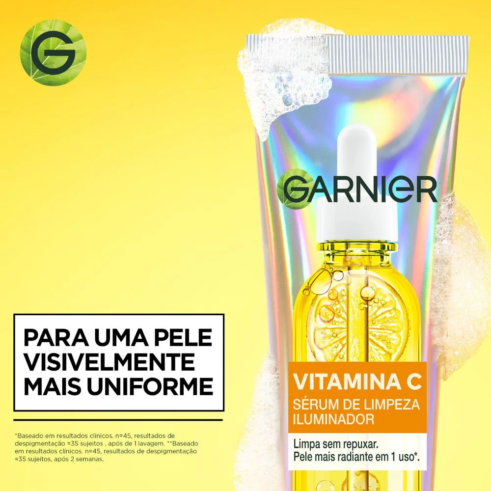 Sérum Facial Garnier Vitamina C Limpeza Iluminador 100g