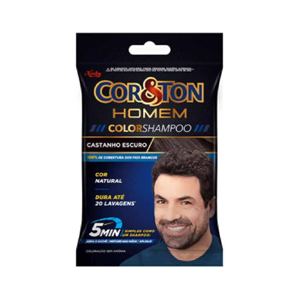 Tinta Cor&Ton Niely Homem Castanho escuro 3.0