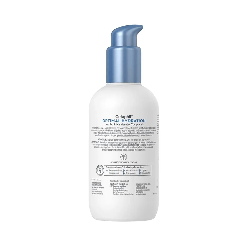 Loção Corporal Cetaphil Optimal Hydration Hidratante 237ml