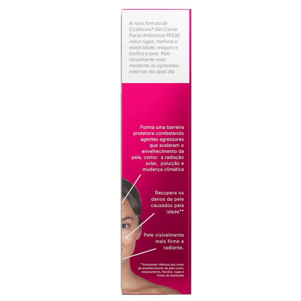 Creme Facial Cicatricure Antissinais FPS 30 50g