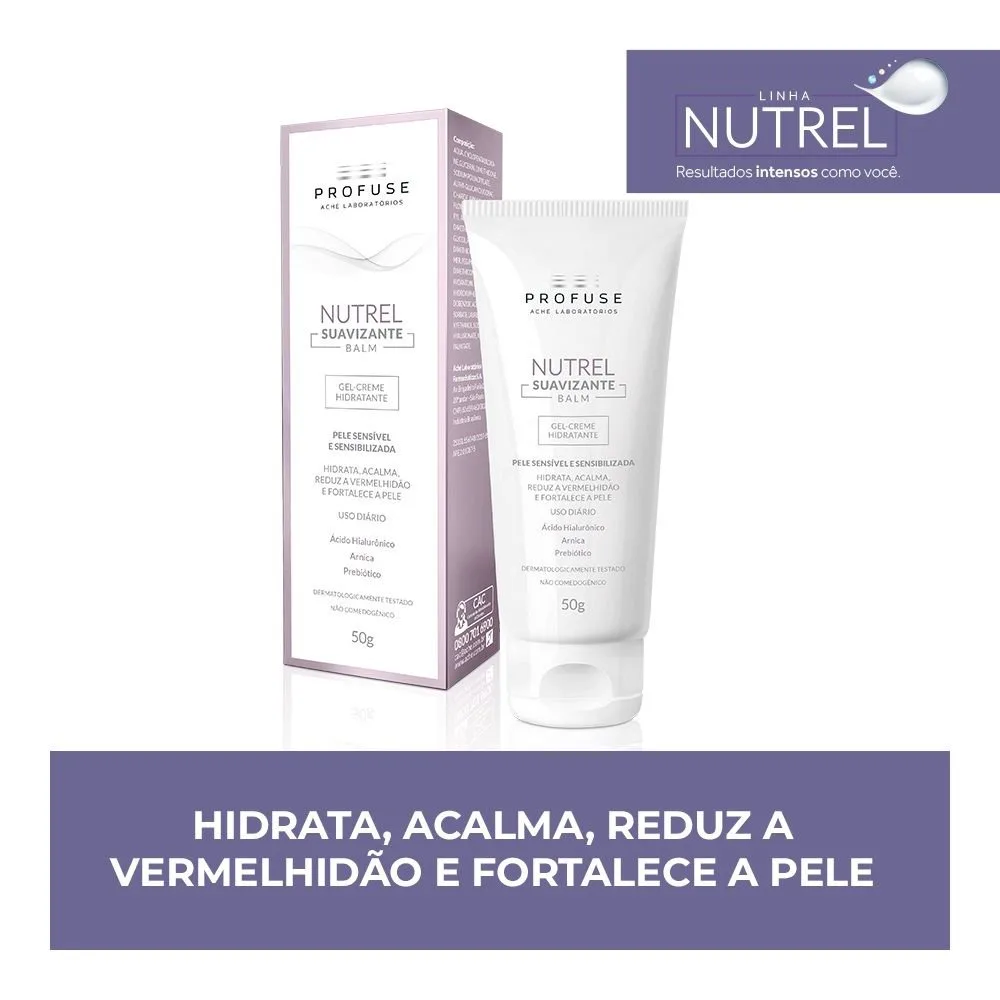 Creme Hidratante Peles Sensíveis Profuse Nutrel Balm Gel 50g