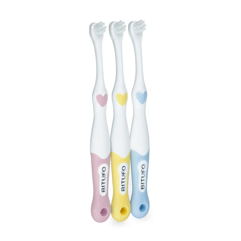 Escova Dental Infantil Bitufo 1 Dentinho Cocoricó Ultra Macia de 4 a 24 meses 1 Unidade