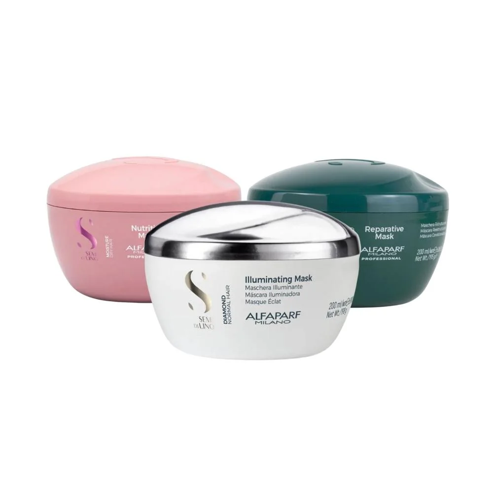 Alfaparf Semi Di Lino - Cronograma Capilar Máscaras - 200ml