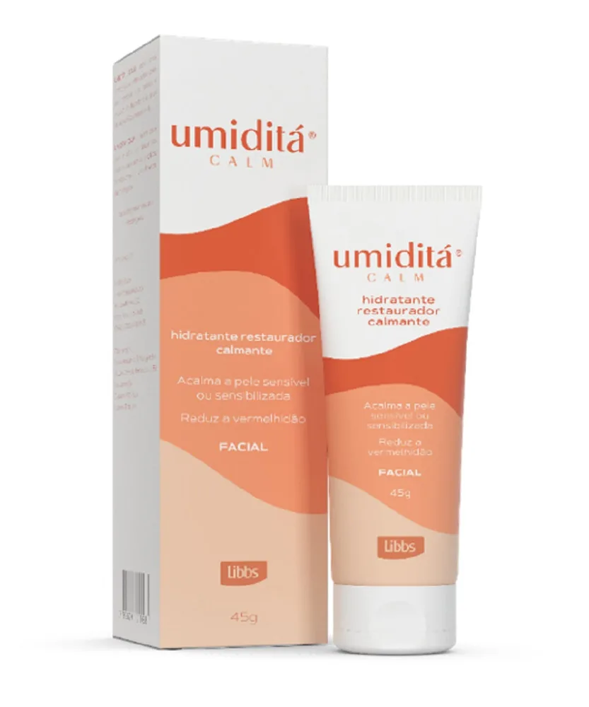 Creme Facial Umiditá Calm Hidratante Restaurador Calmante 45g