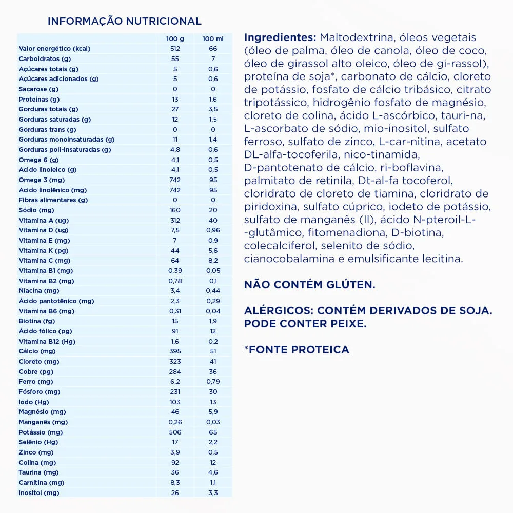 Fórmula Infantil Aptanutri Soja 3 Sem Lactose de 1 a 3 anos 800g