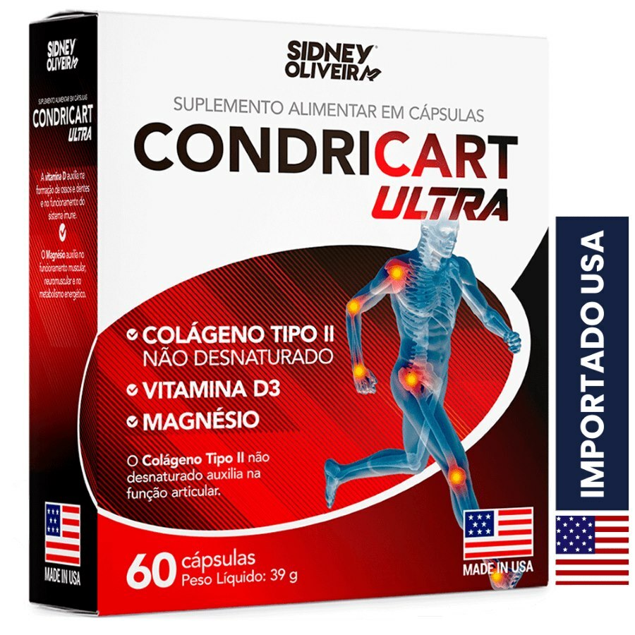 Condricart Ultra — Glucosamina, Condroitina, MSM e Cúrcuma — 60 Comprimidos