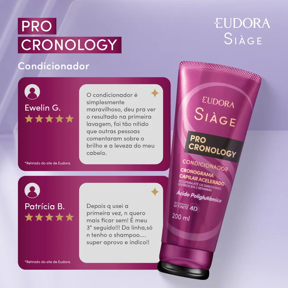 Condicionador Eudora Siàge Pro Cronology 200ml