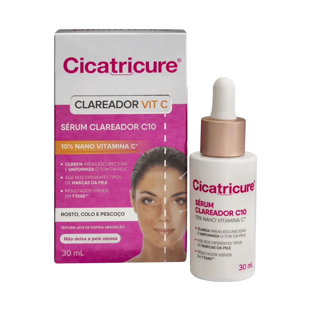 Sérum Facial Cicatricure Clareador com 10% de Vitamina C 30ml