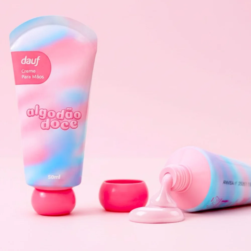 Hidratante Para Mãos Dauf Algodão Doce Bisnaga 50ml