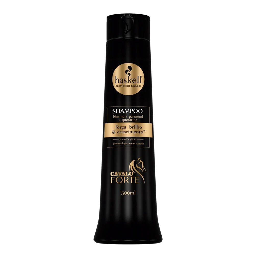 Shampoo Haskell Cavalo Forte Força, Brilho e Crescimento 500ml