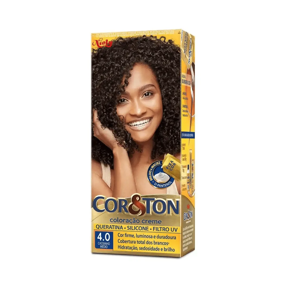 Coloração Niely Cor&Ton Castanho Médio 4.0