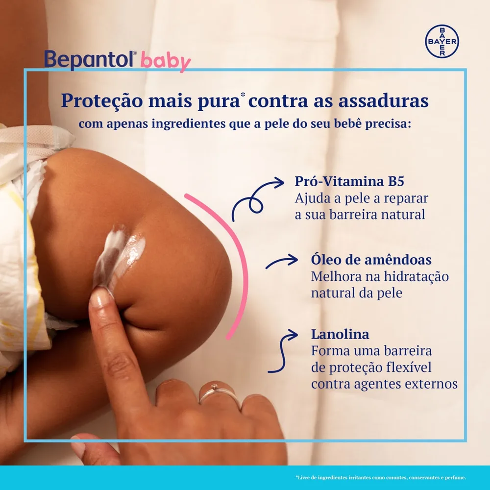 Creme Preventivo de Assaduras Bepantol Baby com Pró-Vitamina B5 60g
