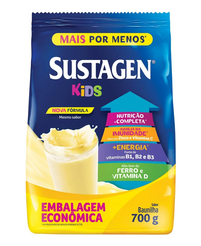Complemento Alimentar Infantil Sustagen Kids Sabor Baunilha 700g