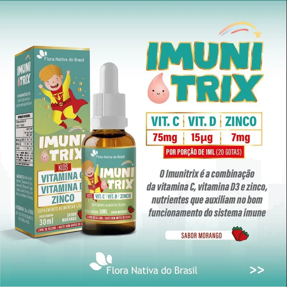 Vitamina para Criança Baixa Imunidade Kit Completo Infantil
