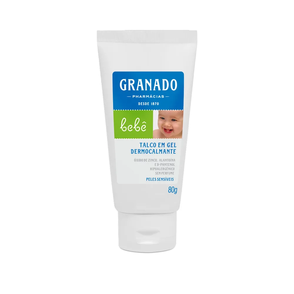Talco em Gel Infantil Granado Bebê Pele Sensível 80g