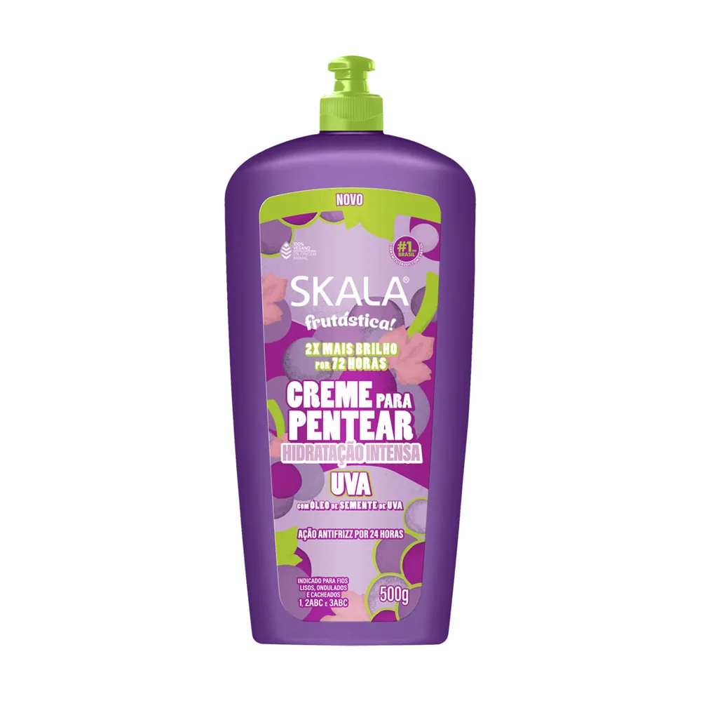 Creme Para Pentear Skala Frutástica! Hidratação Intensa Uva 500g