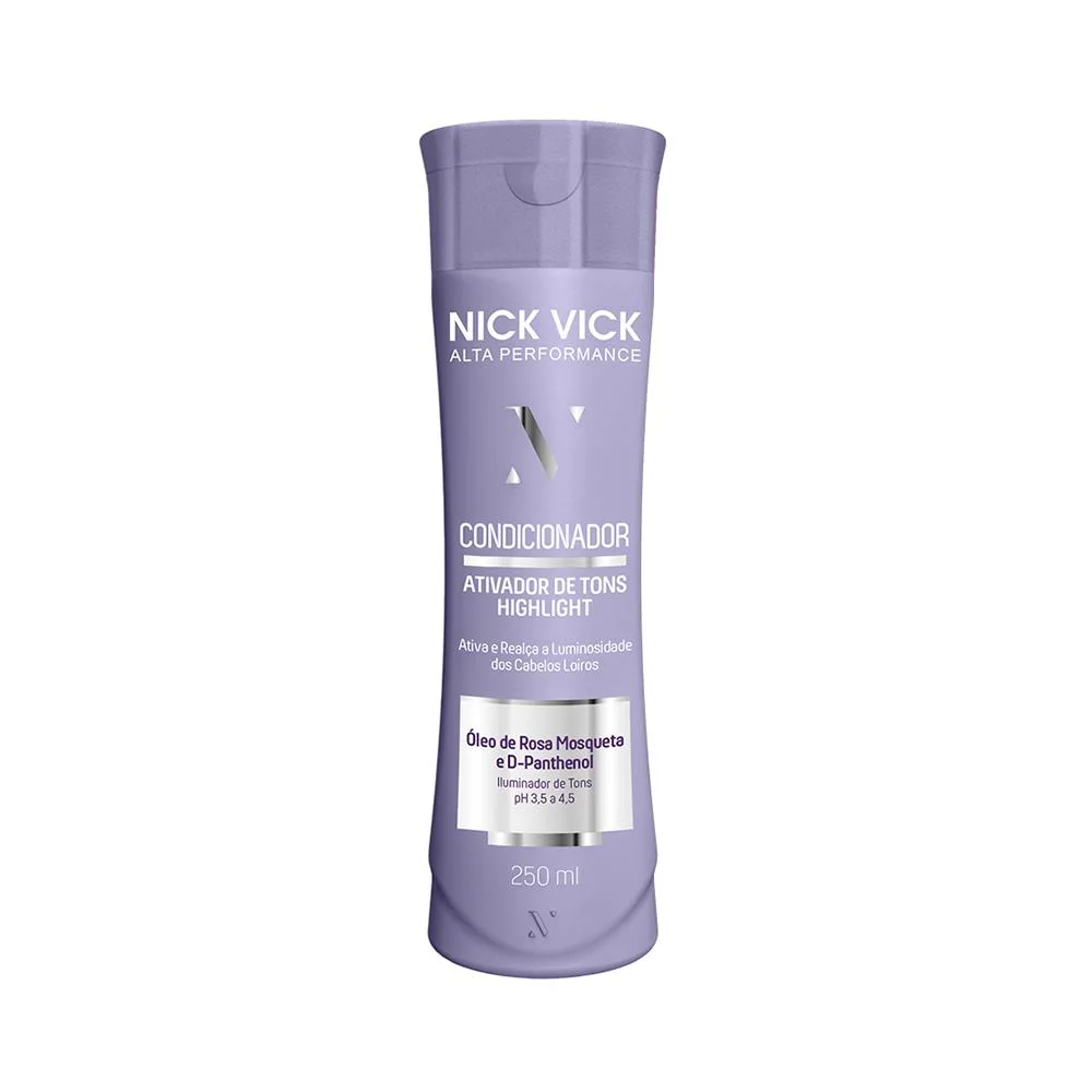 Condicionador Highlight Ativador de Tons Loiros Nick Vick Alta Performance - 250ml