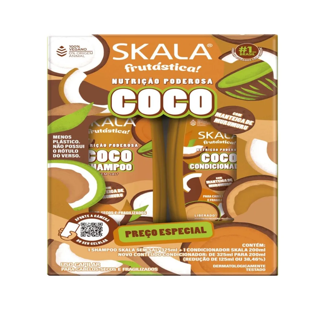 Kit Skala Coco Shampoo 325ml + Condicionador 200ml