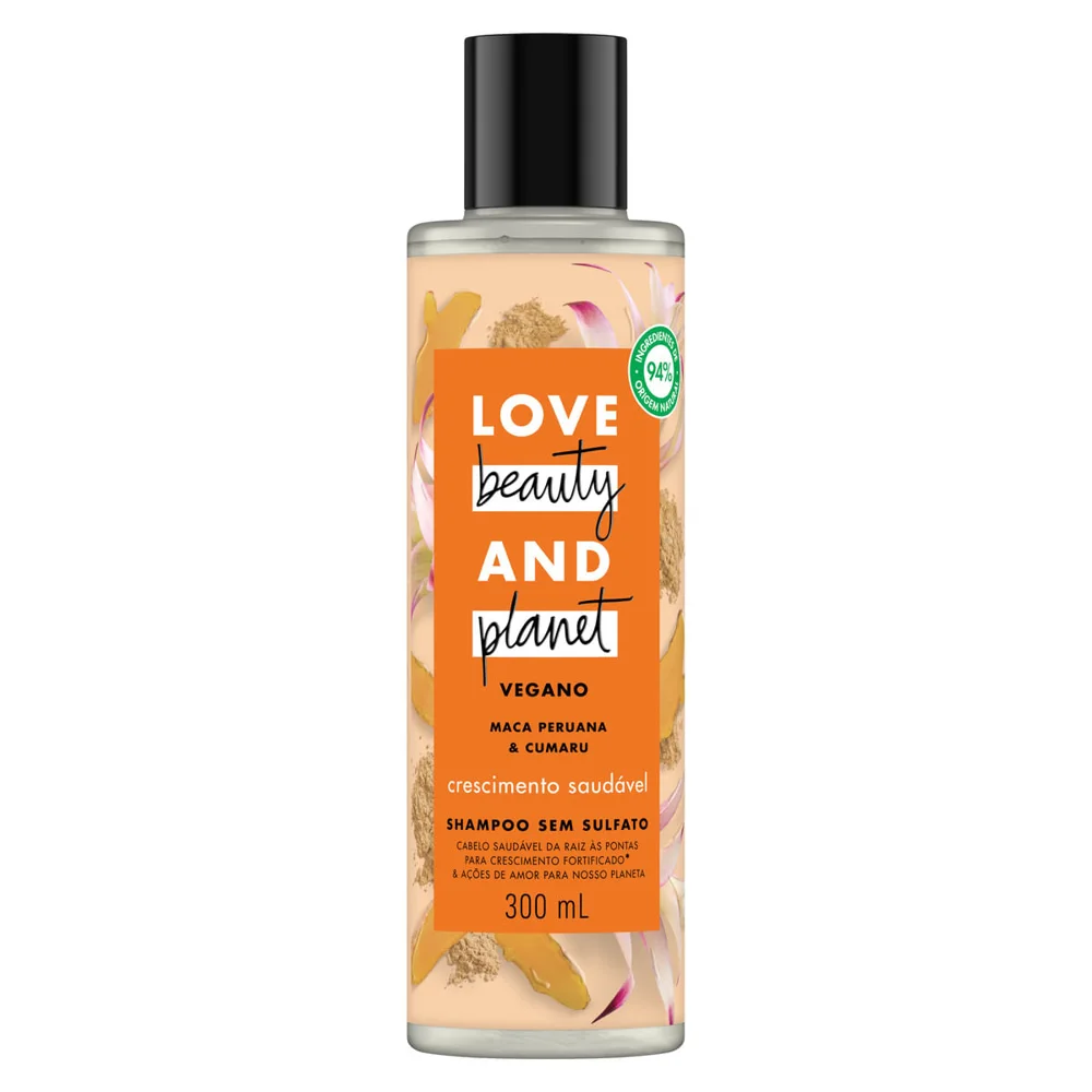 Shampoo Love Beauty & Planet Crescimento Saudável Vegano 300ml