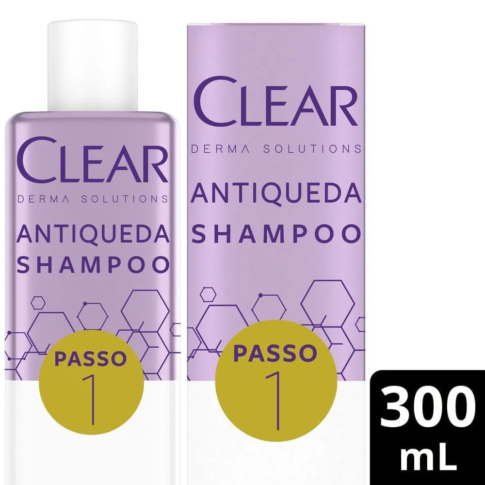 Shampoo Clear Derma Solutions Antiqueda Passo 1 300ml