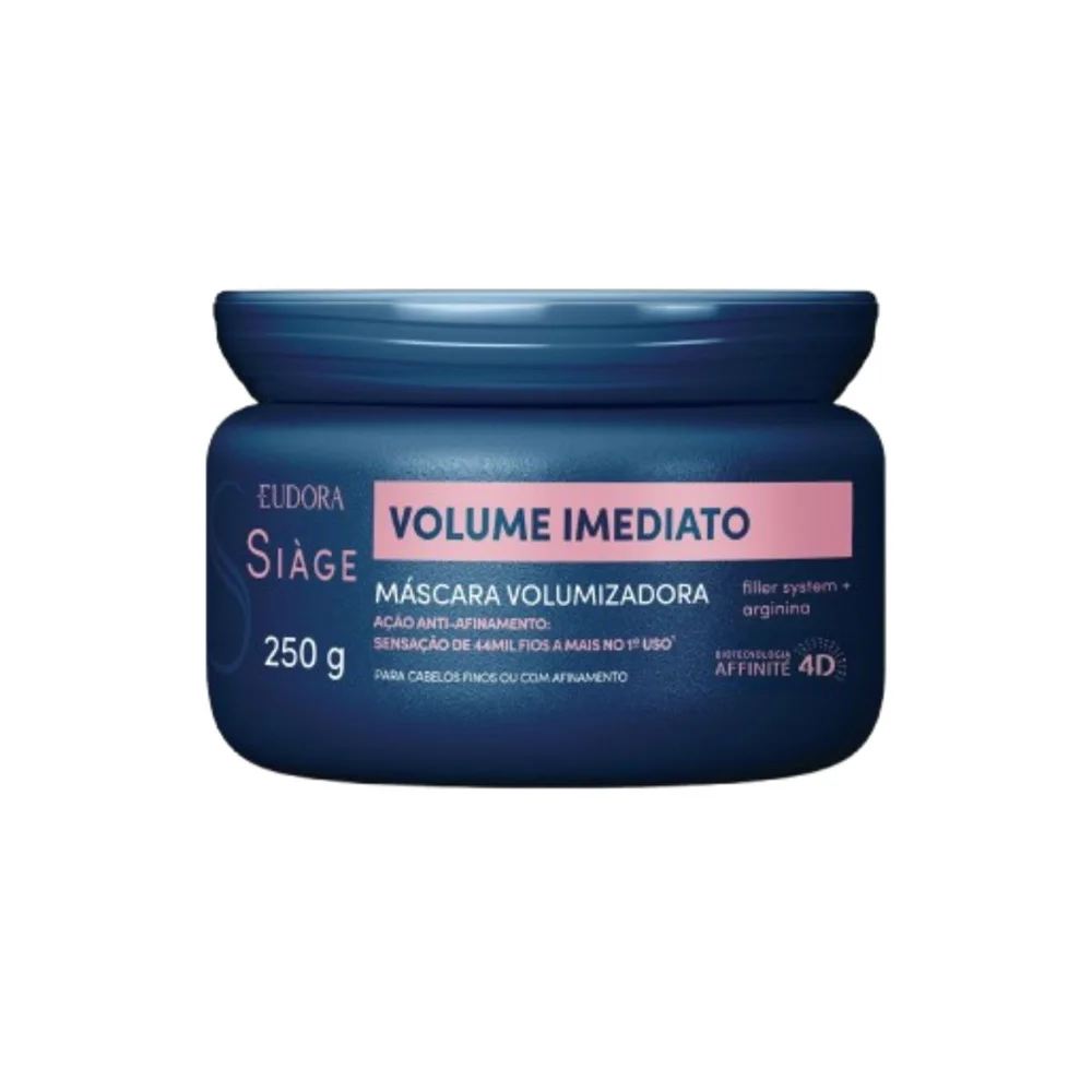 Máscara De Tratamento Capilar Eudora Siàge Volume Imediato 250g