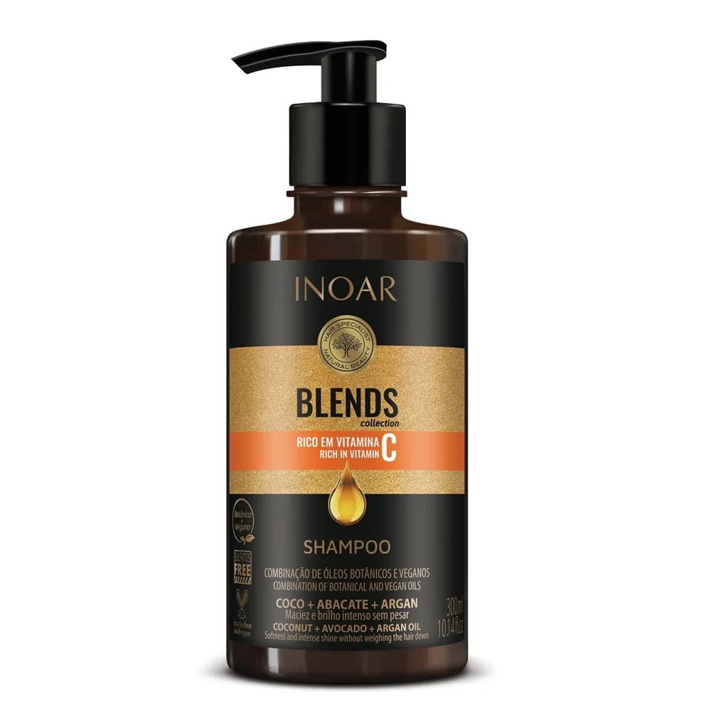 Shampoo Inoar Blends Rico em Vitamina C 300ml