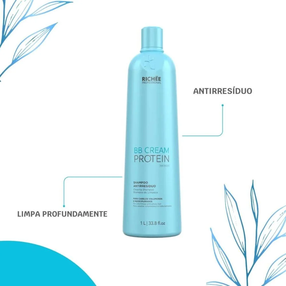 Richée BB Cream Protein Antirresíduo - Shampoo 1L