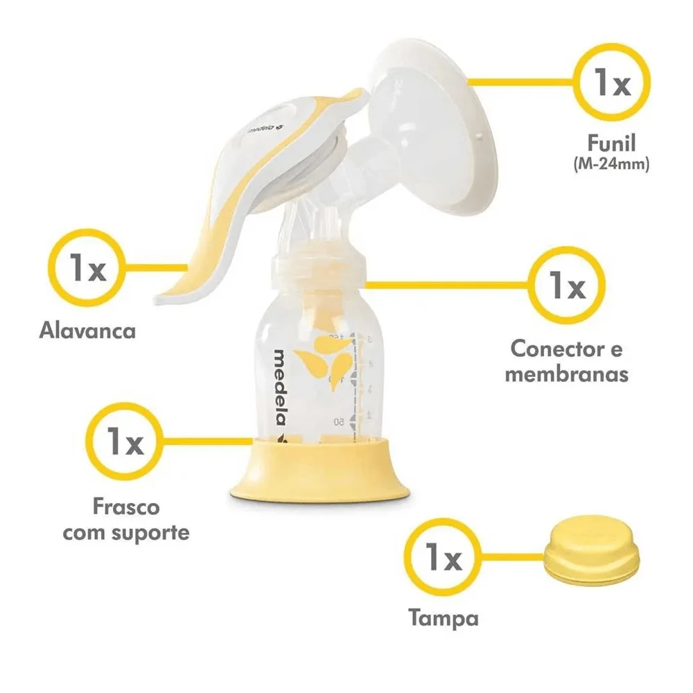 Bomba de Tirar Leite Medela Flex Manual 1 Unidade