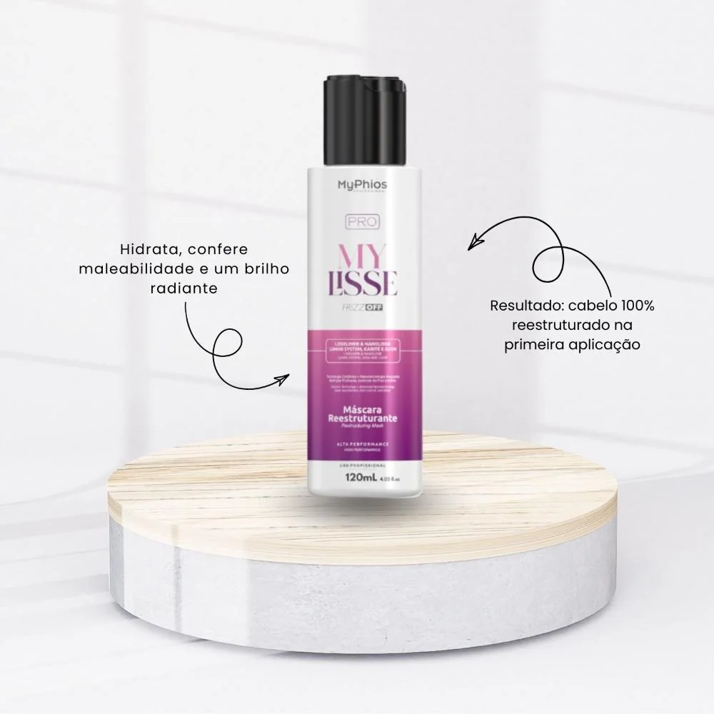 MyPhios Pro - My Lisse Frizz Off Mascara Reestruturante Reducao de Frizz - 120ml