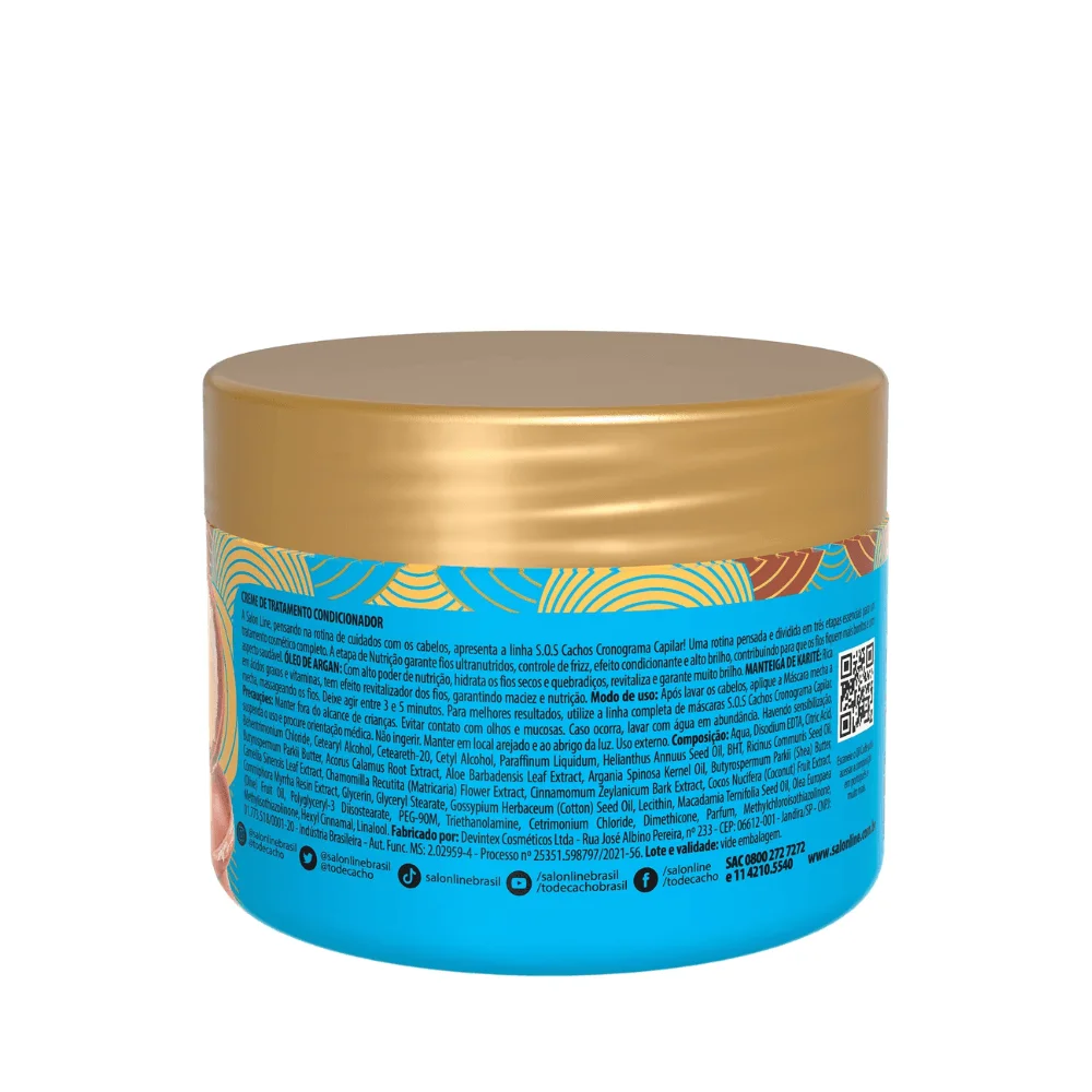 Mascara Capilar Salon Line sos cronograma Nutricao 300g