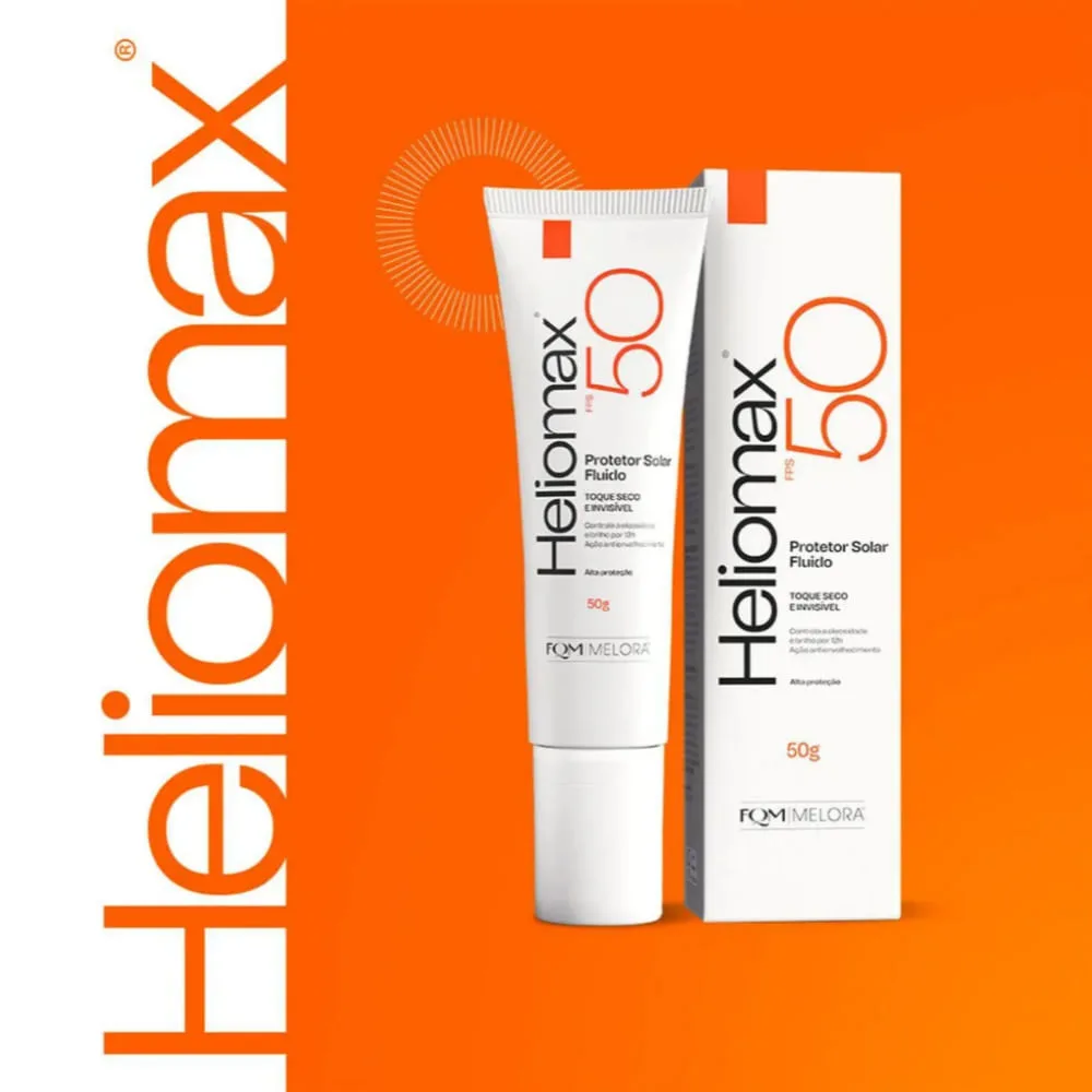 Protetor Solar Heliomax Fluido Toque Seco FPS50 50g