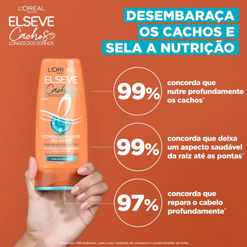 Condicionador Elseve Cachos Longos dos Sonhos Selador 200ml