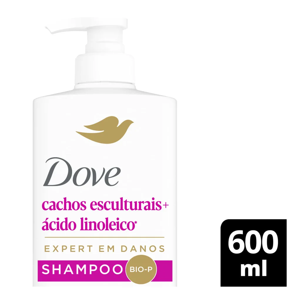 Shampoo Dove Cachos Esculturais + Ácido Linoleico 600ml