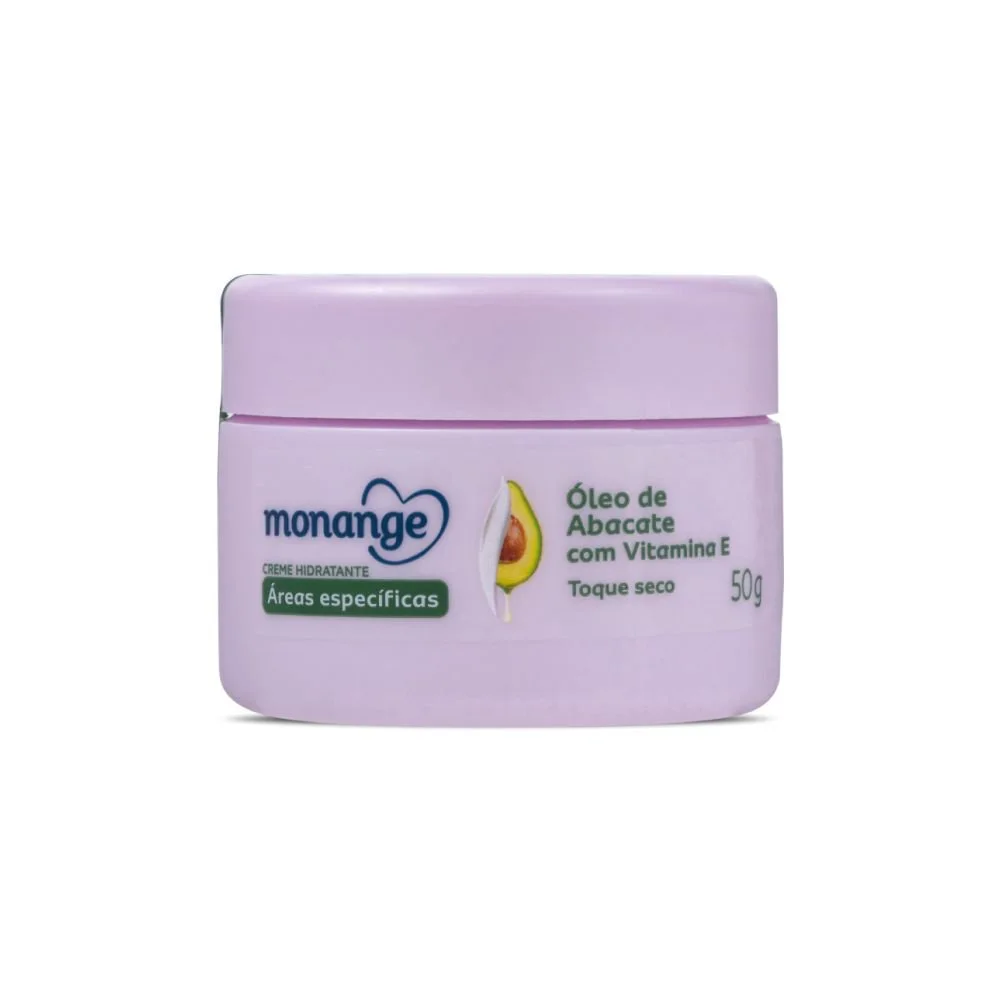 Creme Hidratante Monange Áreas Específicas Toque Seco com Óleo de Abacate e Vitamina E 50g