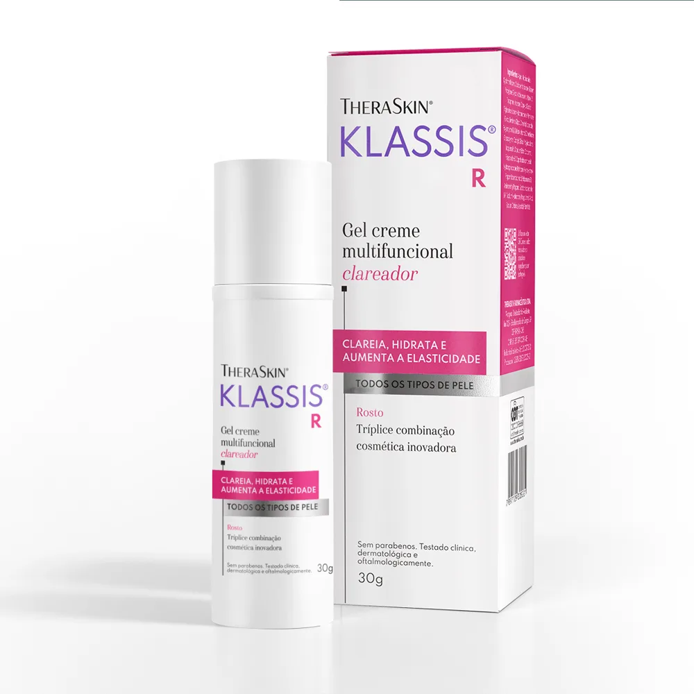 Gel Creme Facial Theraskin Klassis R Clareador 30g