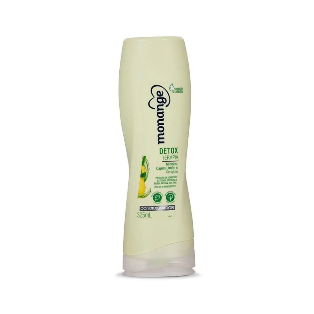 Condicionador Monange Detox Terapia Menta, Gengibre e Capim-limão 325ml