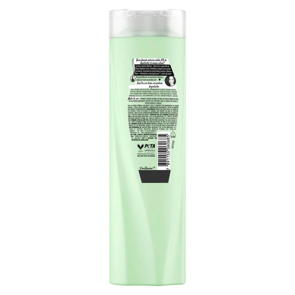 Shampoo Seda By Rayza Babosa + Óleos Vegetais 325ml