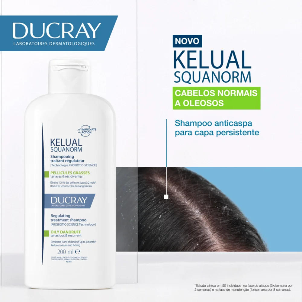 Shampoo Anticaspa Ducray Squanorm Cabelos Normais A Oleosos 200ml