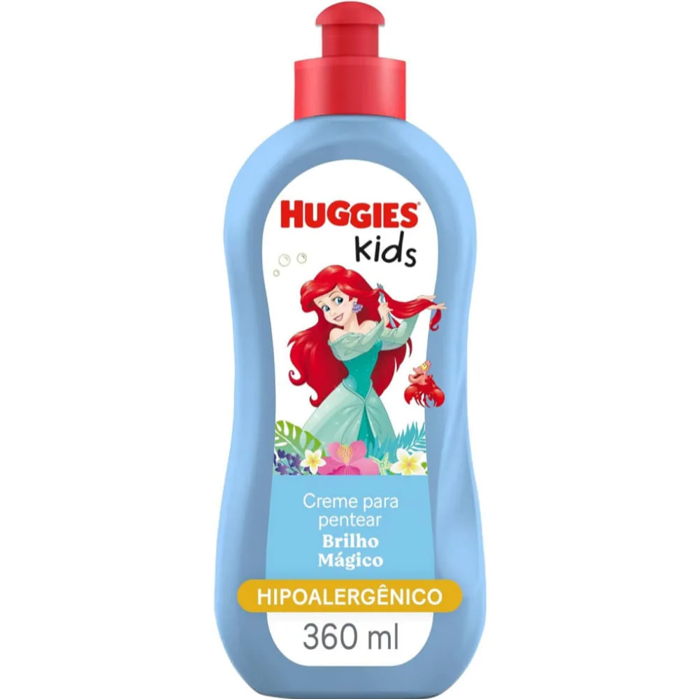 Creme para Pentear Infantil Huggies Kids Brilho Mágico 360ml