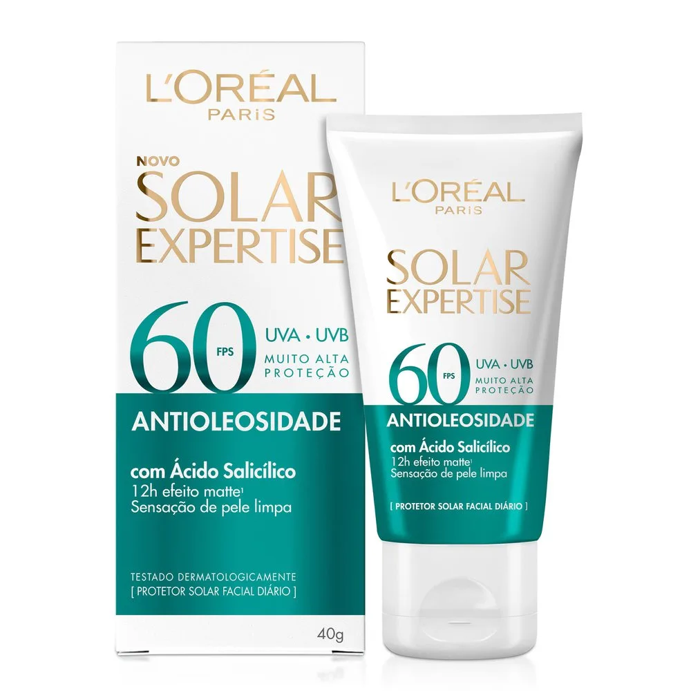 Protetor Solar Facial Solar Expertise Antioleosidade FPS60 40g