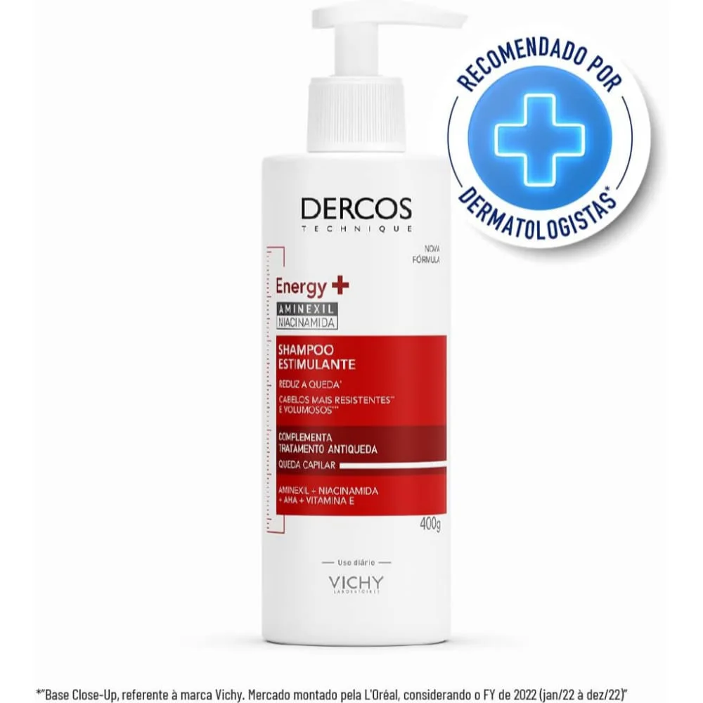 Shampoo Vichy Dercos Energy+ Antiqueda 400ml
