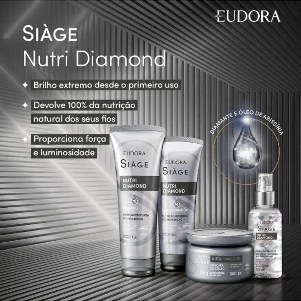 Mascara Eudora Siage Nutri Diamond 250ml