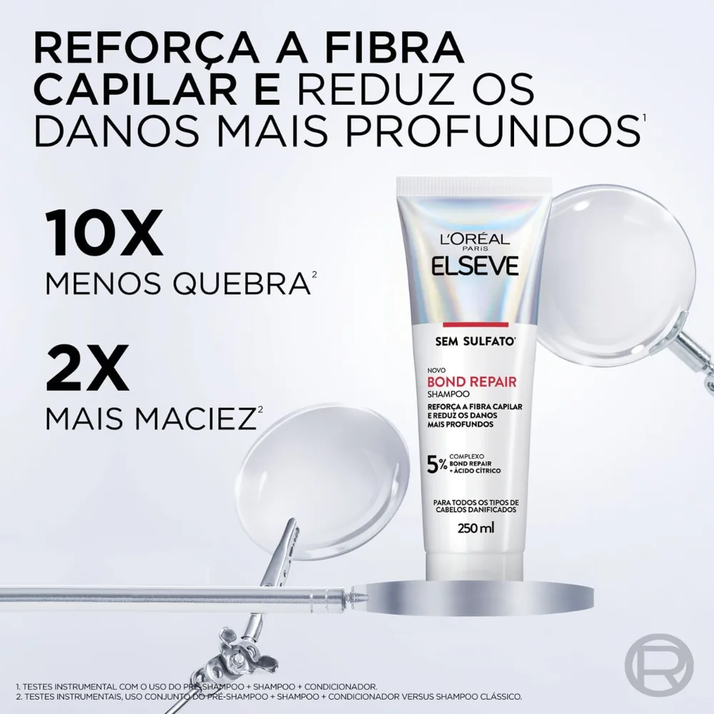 Shampoo Elseve Bond Repair Ácido Cítrico 250ml
