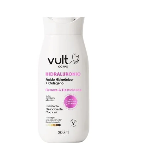 Loção Corporal Vult Hidraluronic Hidratante Desodorante Firmeza e Elasticidade 200ml