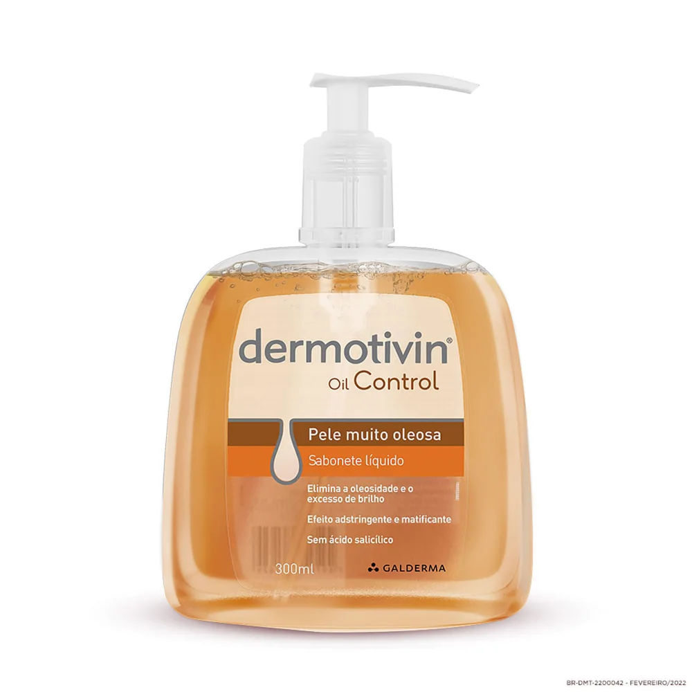 Sabonete Líquido Facial Dermotivin Oil Control 300ml