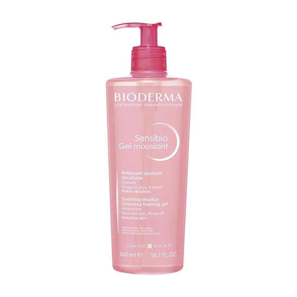 Bioderma Sensibio Gel Moussant Gel de Limpeza Micelar Calmante e Hidratante 500ml