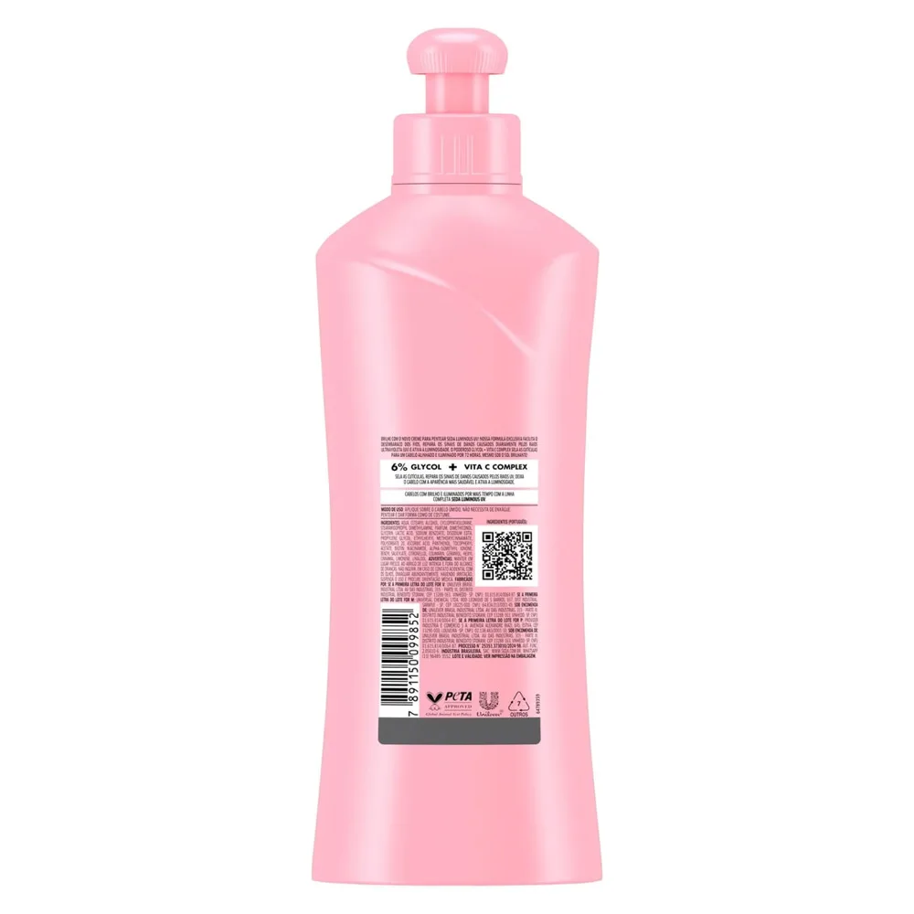 Creme de Pentear Seda Luminous UV Glycol + Vita C 300ml