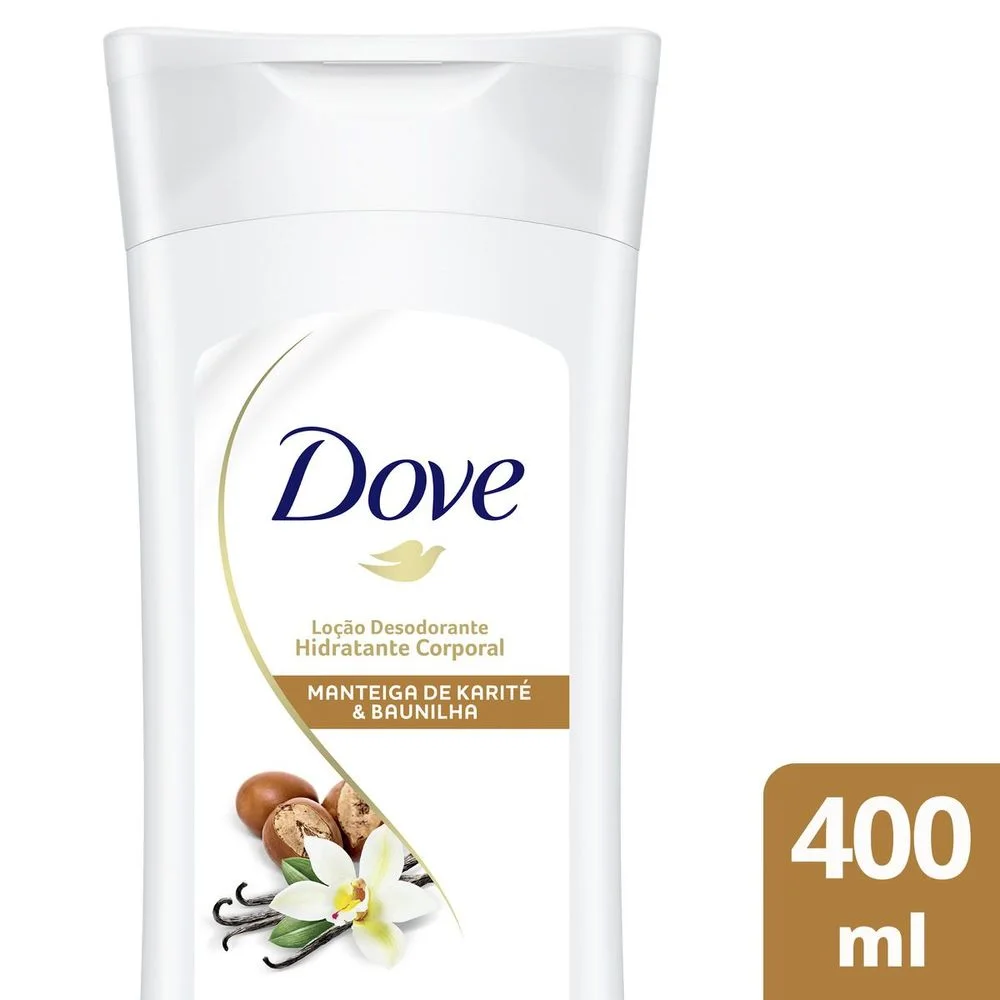 Loção Corporal Dove Nutrição Intensiva com Manteiga de Karité e Baunilha 400ml